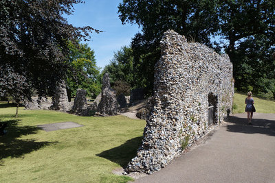Old abbey ruins Bury St Edmunds